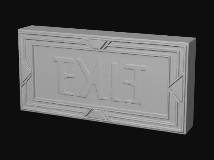 3D model for Sign Golden Exit