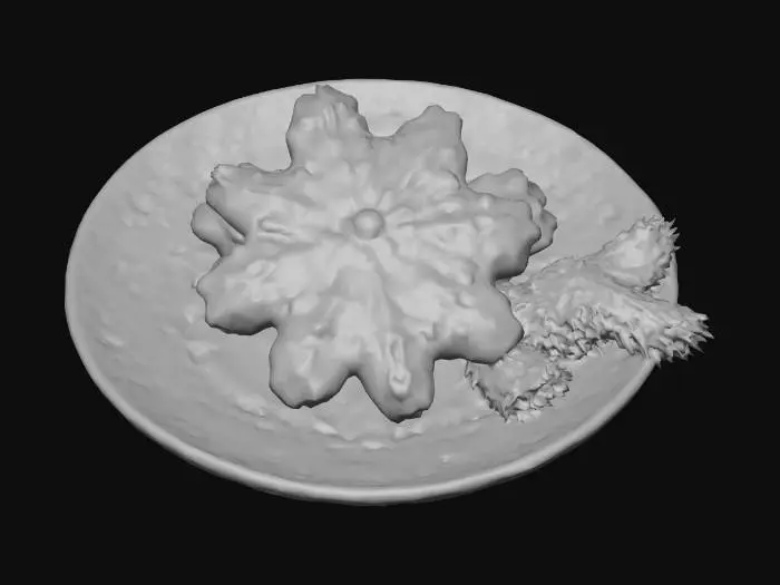 3D model for Cookie Snowflake Plate