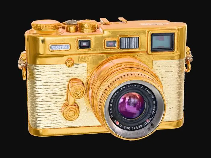3D model for Camera Golden White Classic