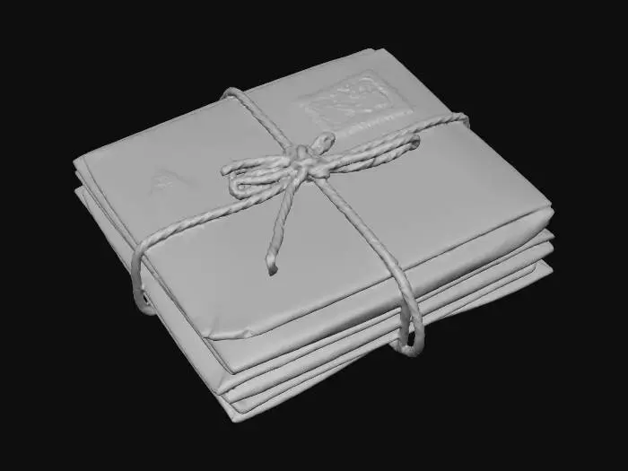 3D model for Letters Bundle Vintage