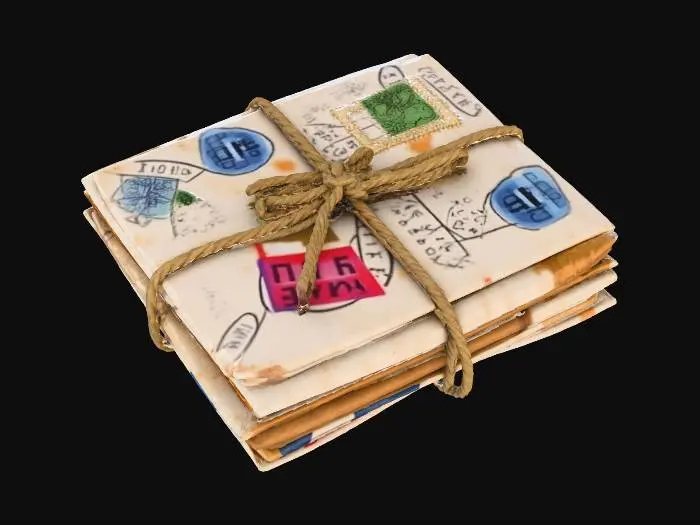 3D model for Letters Bundle Vintage