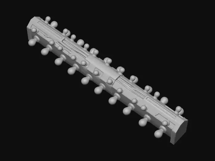 3D model for Light Pole Thick Cyberpunk