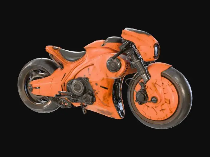 3D model for Bike Cyber Orange