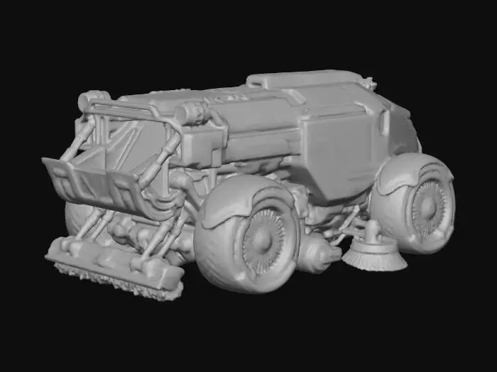 3D model for Maintenance Truck Cyberpunk