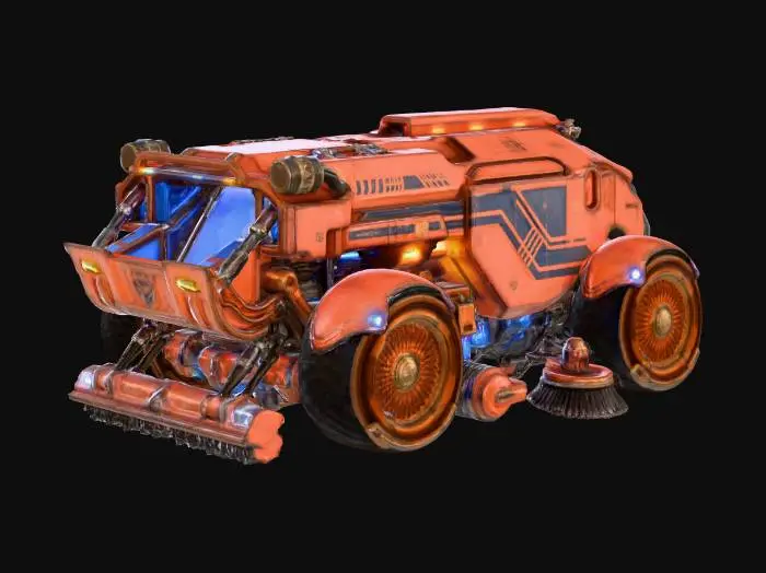 3D model for Maintenance Truck Cyberpunk