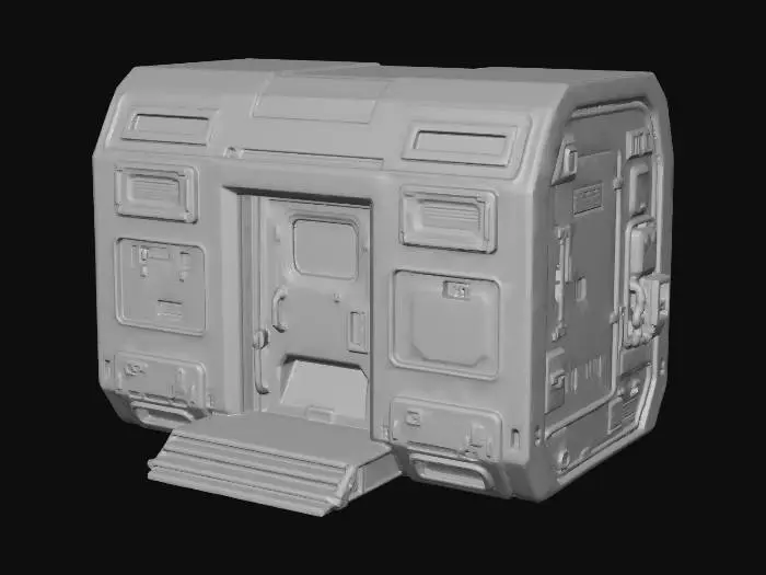 3D model for Military Bunker Container Exterior