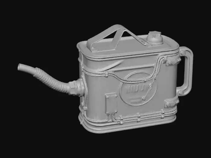 3D model for Oil Canister Rectangle Vintage
