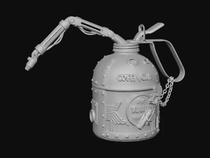 3D model for Oil Canister Cyberpunk