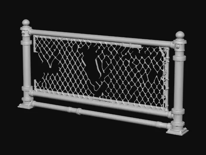 3D model for Railing Chain-Link 02