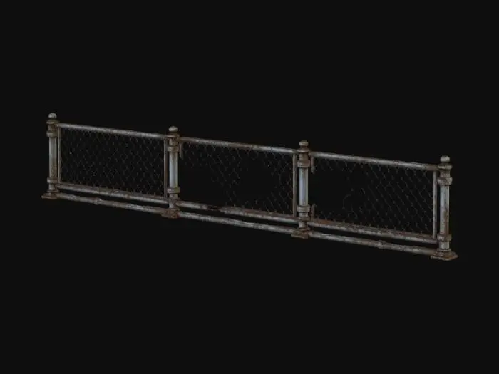 3D model for Railing Chain-Link Panels 03
