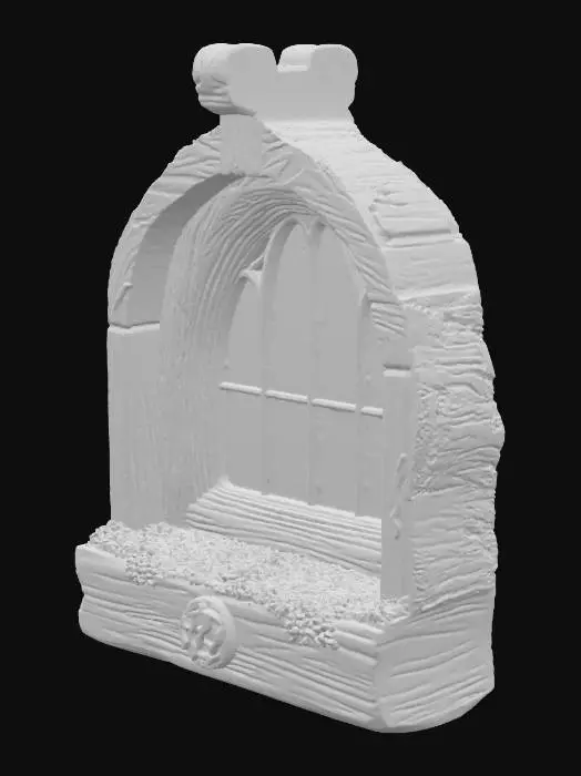 3D model for Arched Fairytale Windows with Golden Glow