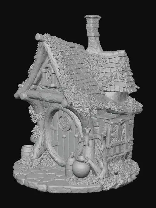 3D model for Whimsical Hobbit Dwelling