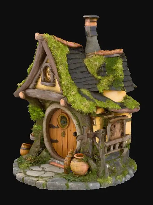 3D model for Whimsical Hobbit Dwelling