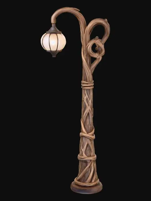 3D model for Enchanted Lamp Post with twirled elements