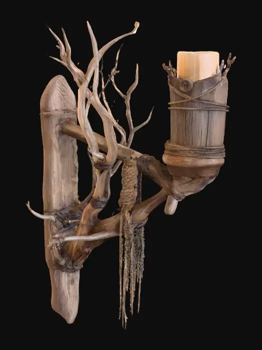 3D model for Branch Wall Torch