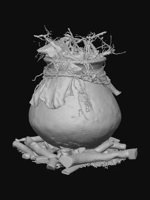 3D model for Cauldron of Twigs and Firewood