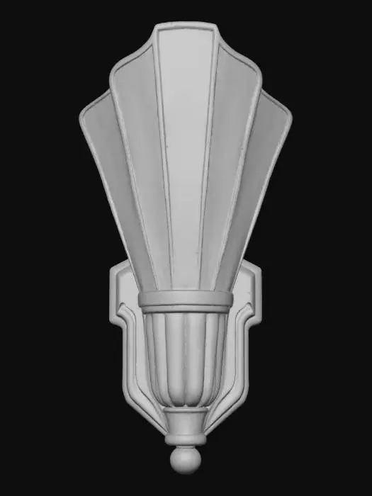3D model for Art Deco Wall Sconce