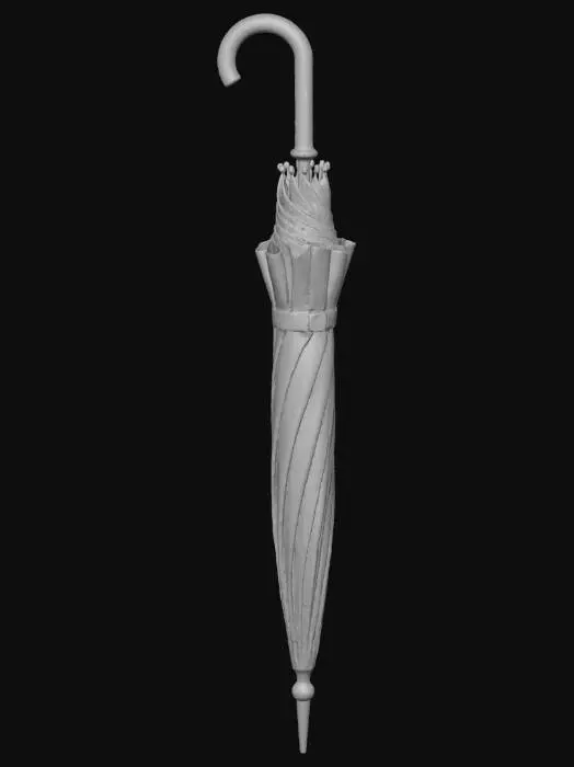 3D model for Umbrella closed classic