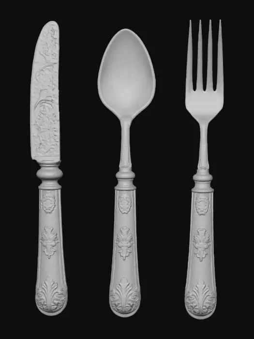 3D model for Cutlery Set Classic Luxury