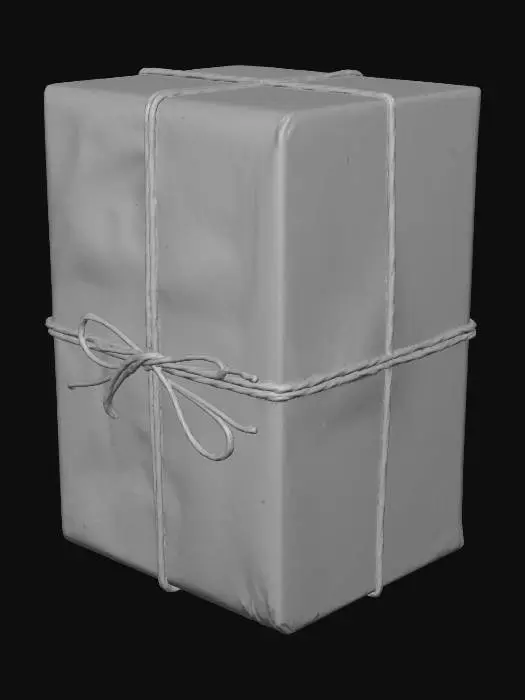 3D model for Gift simple brown paper