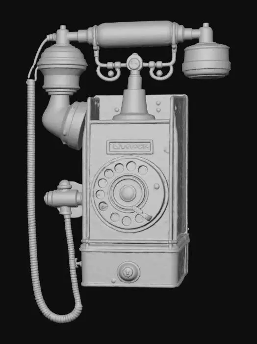 3D model for Phone Rotary Dial Wall