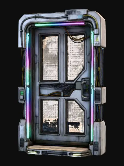 3D model for Single Door Cyberpunk