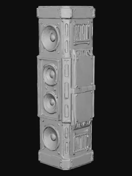 3D model for Speaker Emissive Cyberpunk