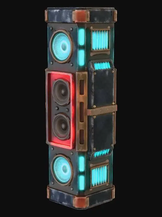 3D model for Speaker Emissive Cyberpunk