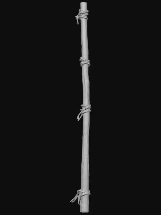 3D model for Stick with rope old