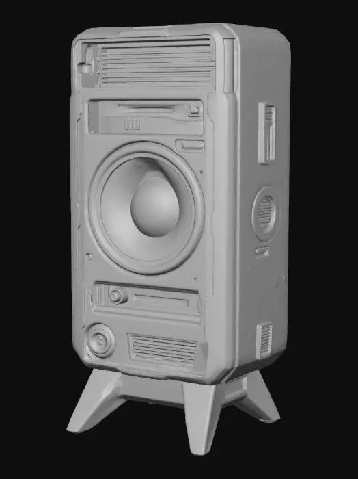 3D model for Speaker Colorful Neon Cyberpunk