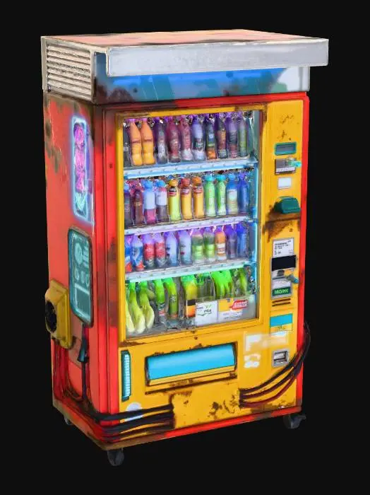 3D model for Food Vending Machine Cyberpunk