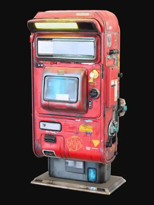 3D model for Cyber Post Vending Machine