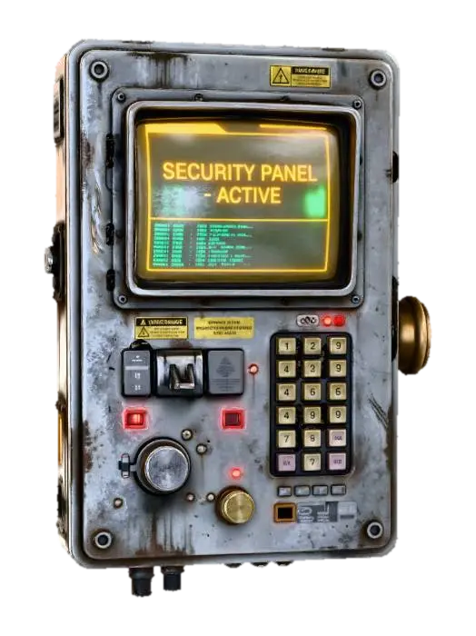 Control Panel Industrial 3D model, vytvořený pomocí AI