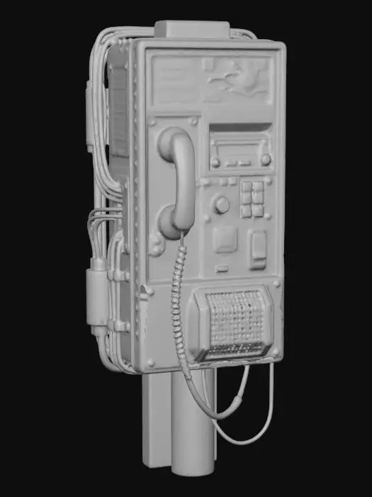 3D model for PayPhone Cyberpunk