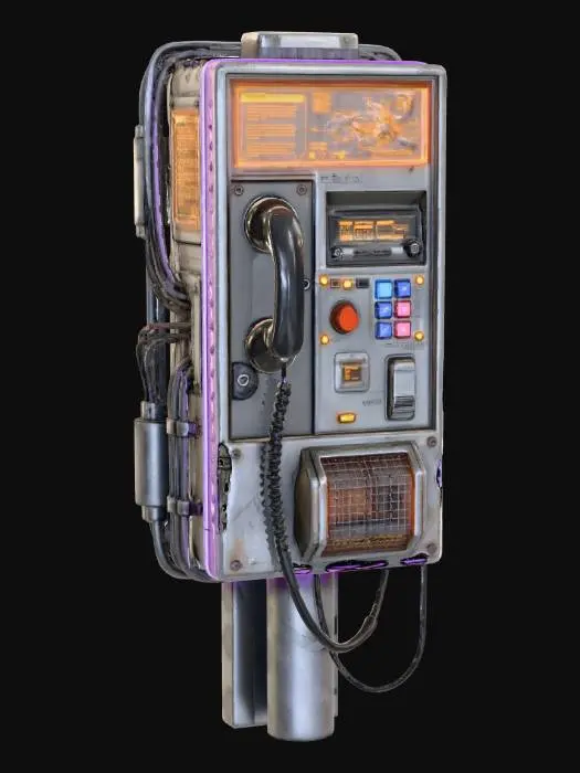 3D model for PayPhone Cyberpunk