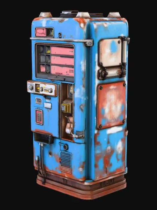 3D model for Vending Machine Old Cyberpunk