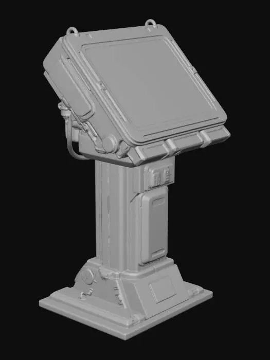 3D model for Terminal Console Cyberpunk