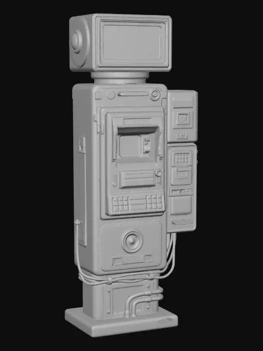 3D model for Parking Ticket Street Machine Cyberpunk