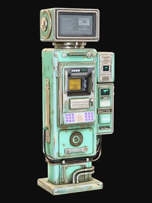 3D model for Parking Ticket Street Machine Cyberpunk