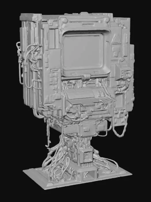 3D model for Tech Hub Cyberpunk