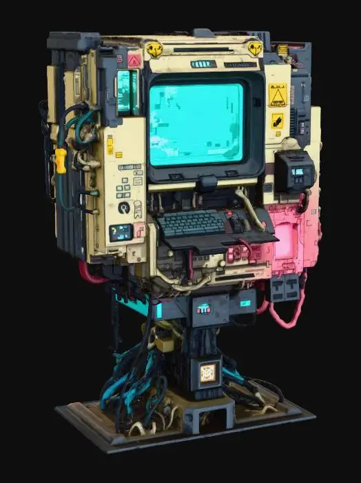 3D model for Tech Hub Cyberpunk