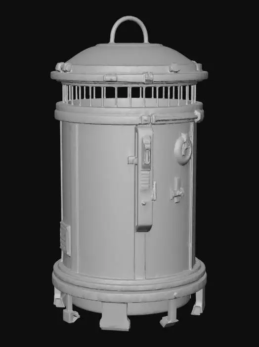 3D model for Trash Can Street Cyberpunk Capsule