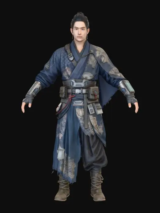 3D model for Samurai Cyberpunk