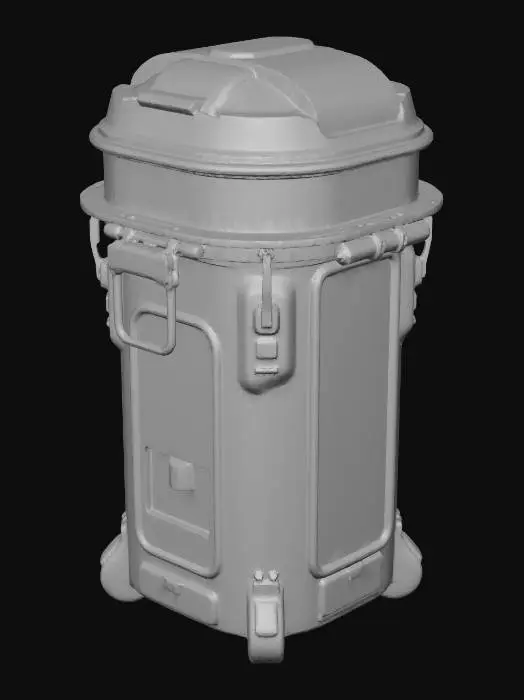 3D model for Trash Can Scifi Futuristic
