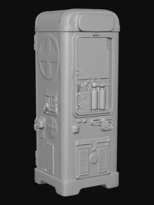 3D model for Medical Vending Pod Terminal Unit Futuristic