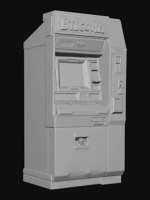 3D model for Bitcoin ATM Machine Cyberpunk