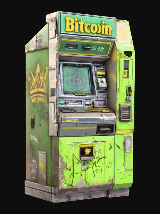 3D model for Bitcoin ATM Machine Cyberpunk