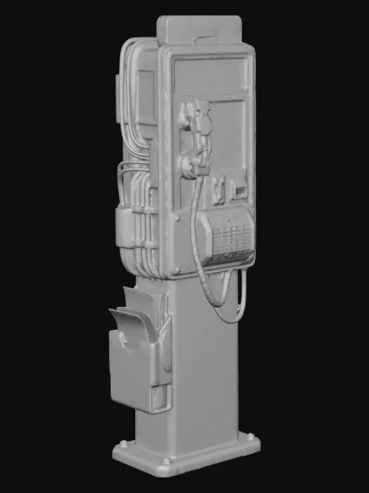 3D model for Taxi Terminal Cyberpunk