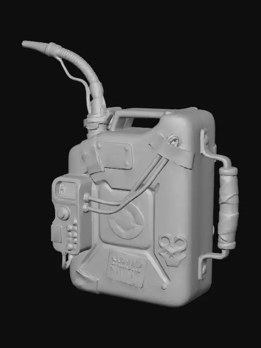 3D model for Oil Canister Cyberpunk Hazard