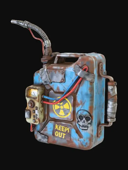 3D model for Oil Canister Cyberpunk Hazard